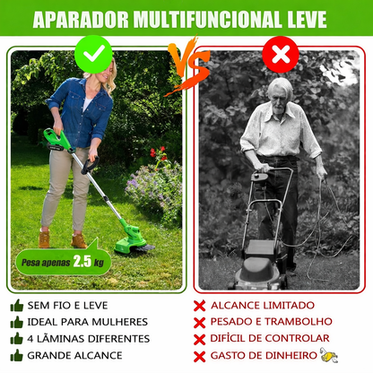 Cortador sem fios profissional 3 em 1