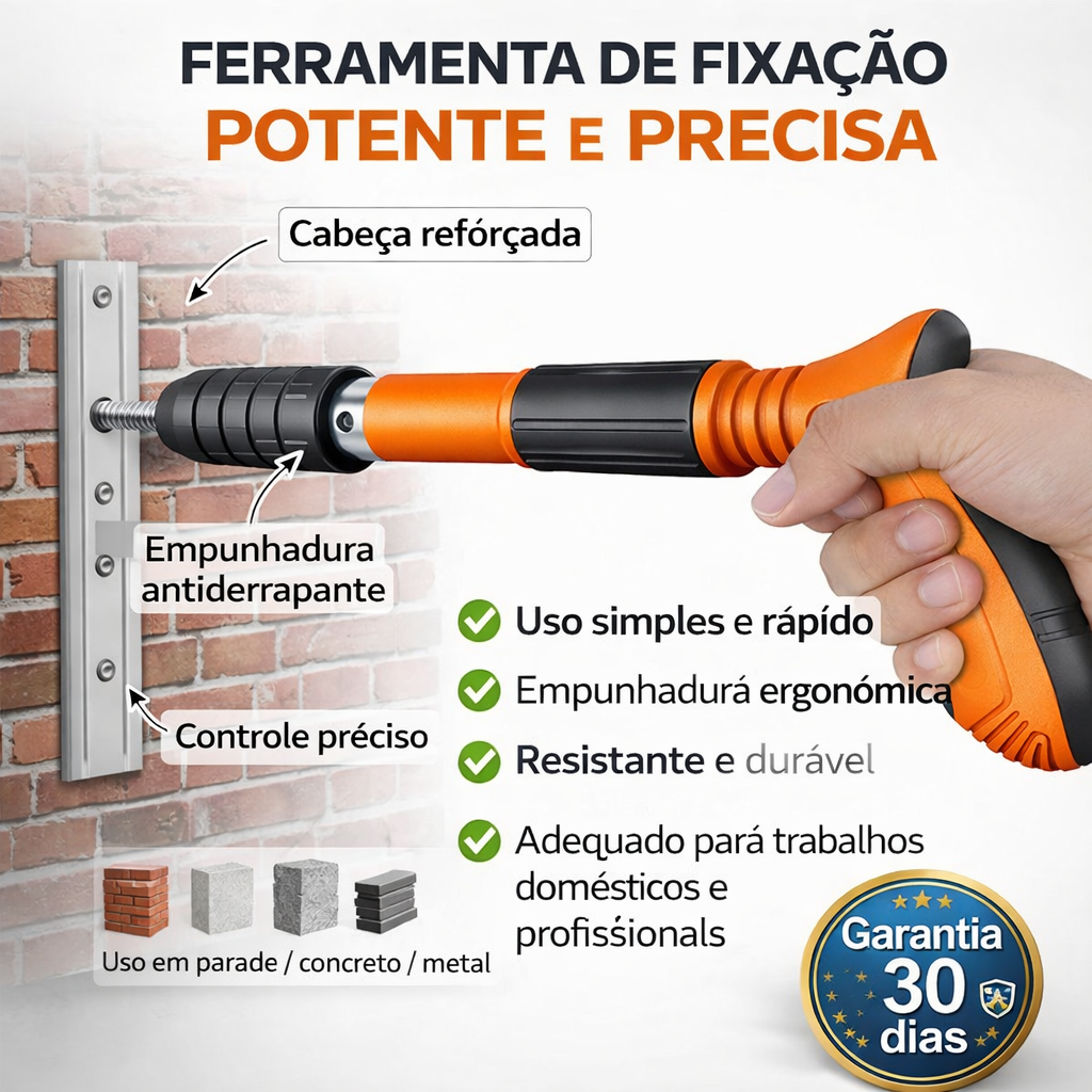 Pistola de clavos silenciada