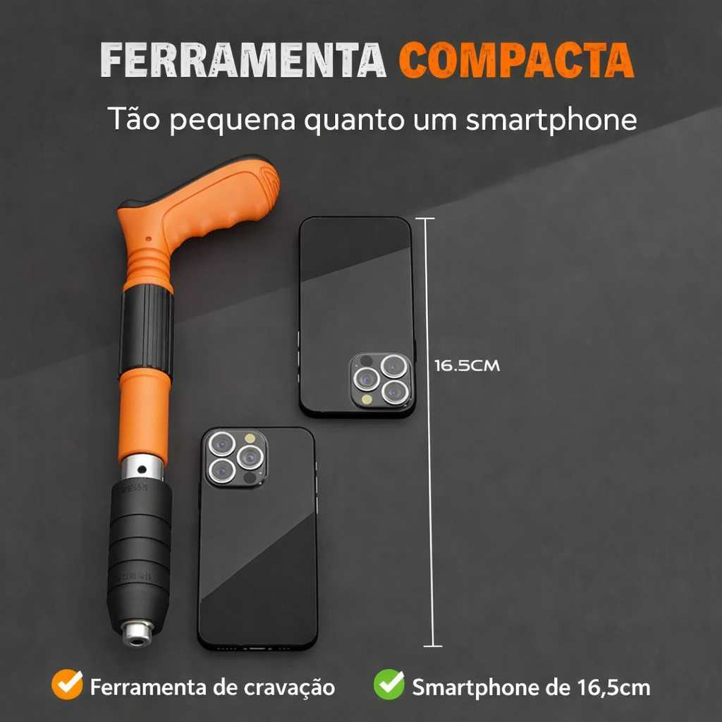 Pistola de clavos silenciada