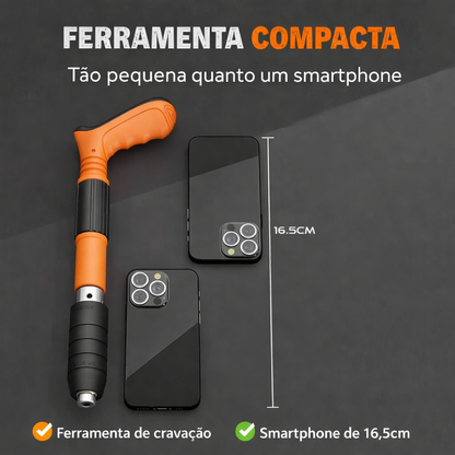 Pistola de clavos silenciada