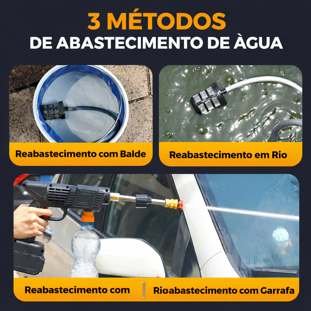 Lavadora de alta pressão portátil potente