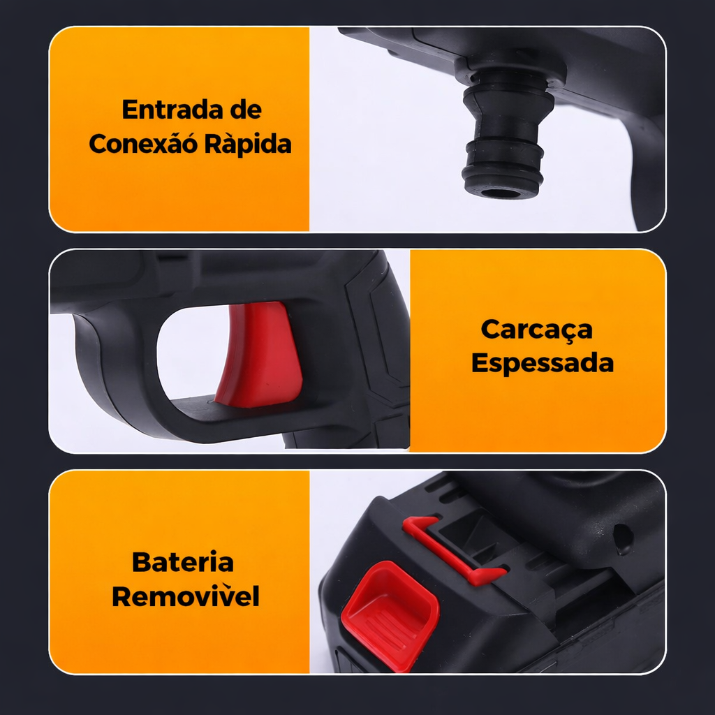 Lavadora de alta pressão portátil potente